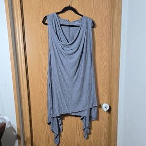 Motherhood Gray Drape Tunic Cardigan